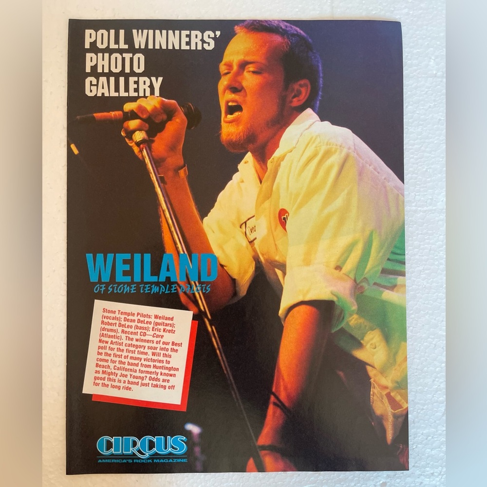 Stone Temple Pilots Scott Weiland Poster